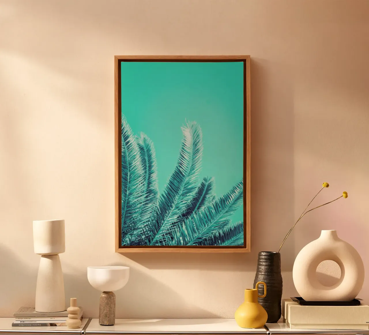 Green Palm Trees canvas by Victoria Frost