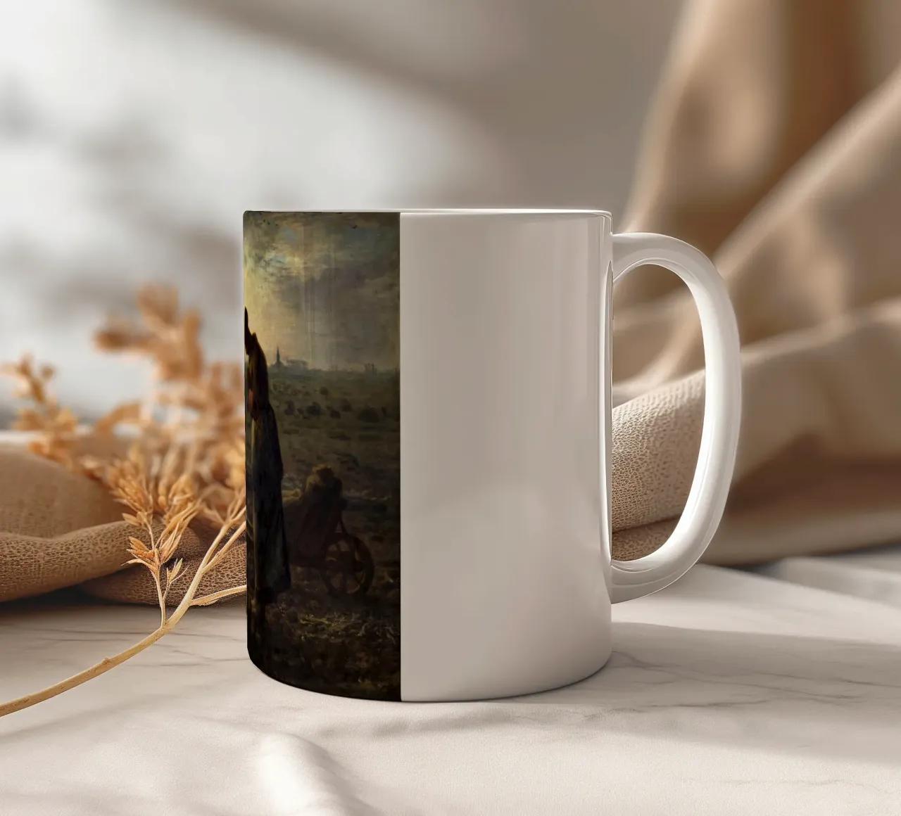 Jean-François Millet - L'Angelus tazza in ceramica da Timeless Artworks