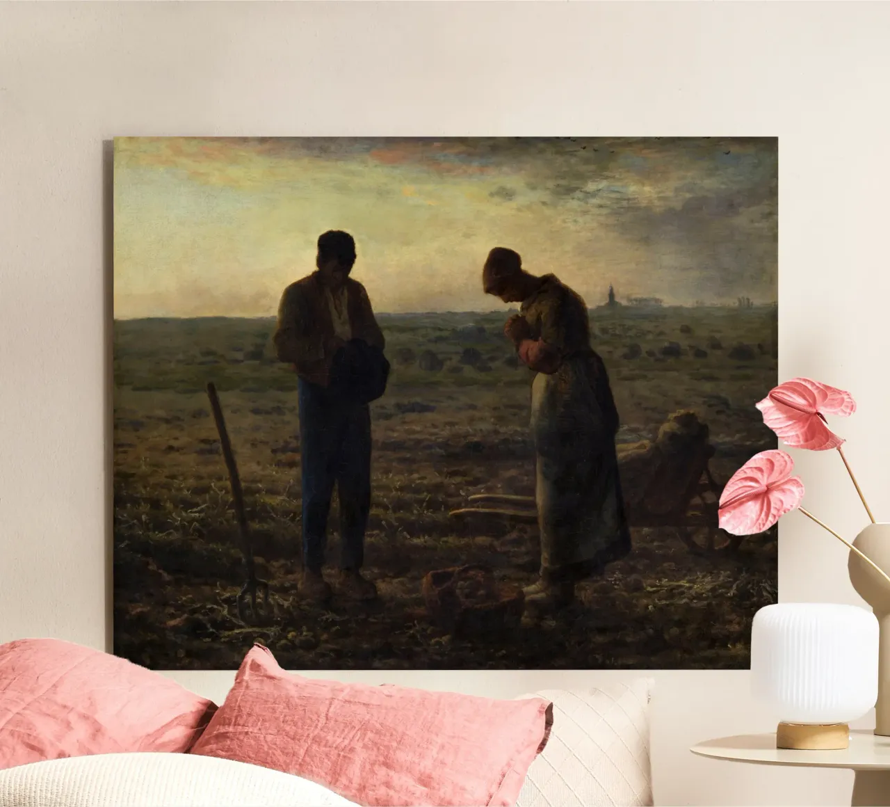 Jean-François Millet - L'Angelus alluminio dibond da Timeless Artworks