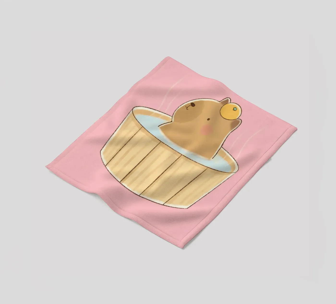 cute bear fleece blanket by edsonramosart