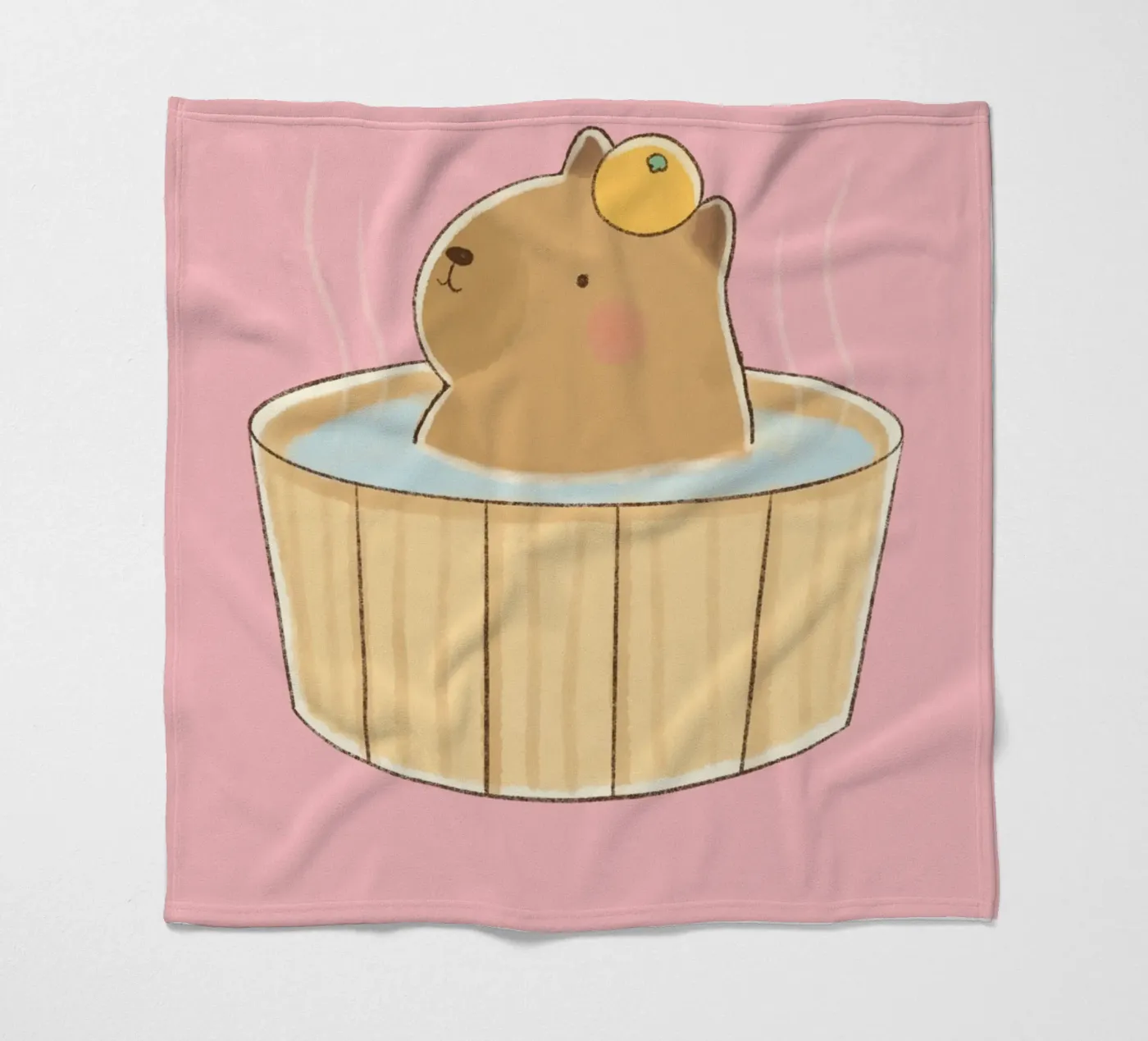 cute bear fleece blanket by edsonramosart
