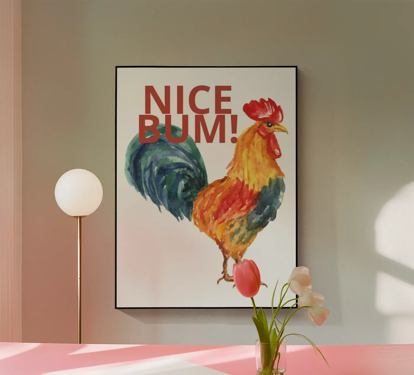 NICE BUM! Acryl-Glas von ramosashop