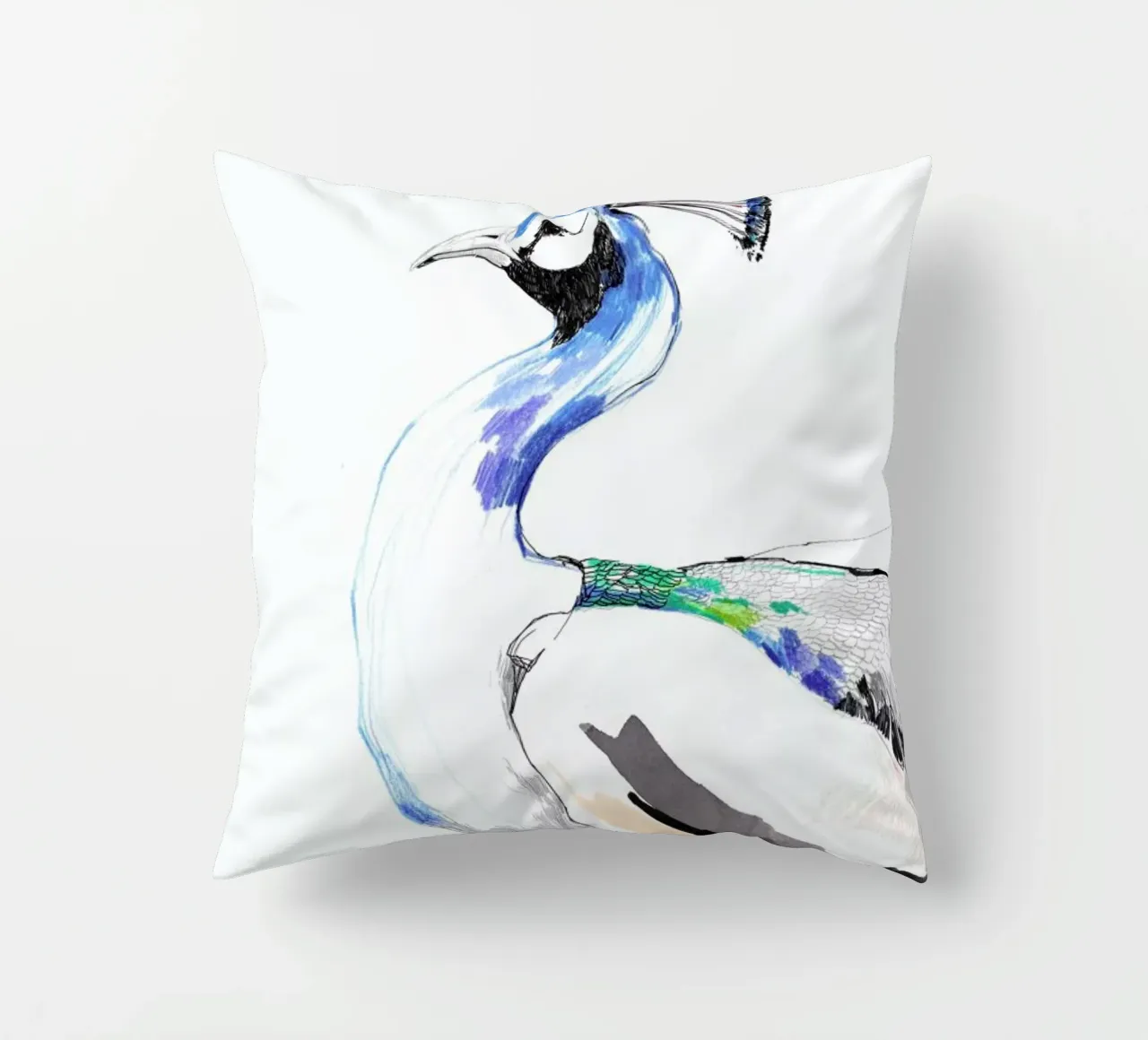 Peacock cuscino da Mala Alani