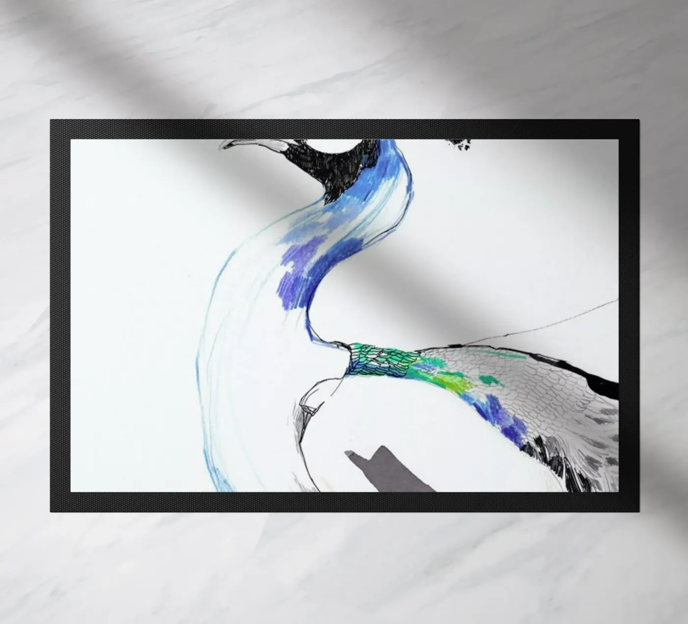 Peacock Fußmatte von Mala Alani