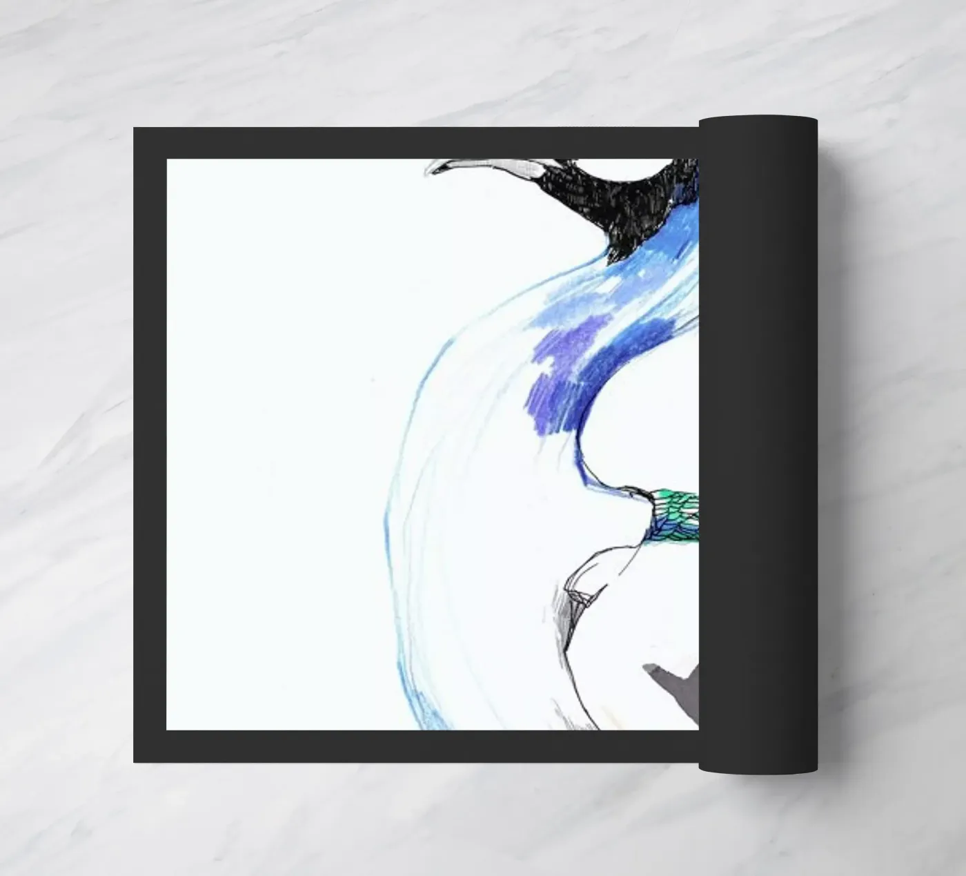 Peacock Fußmatte von Mala Alani