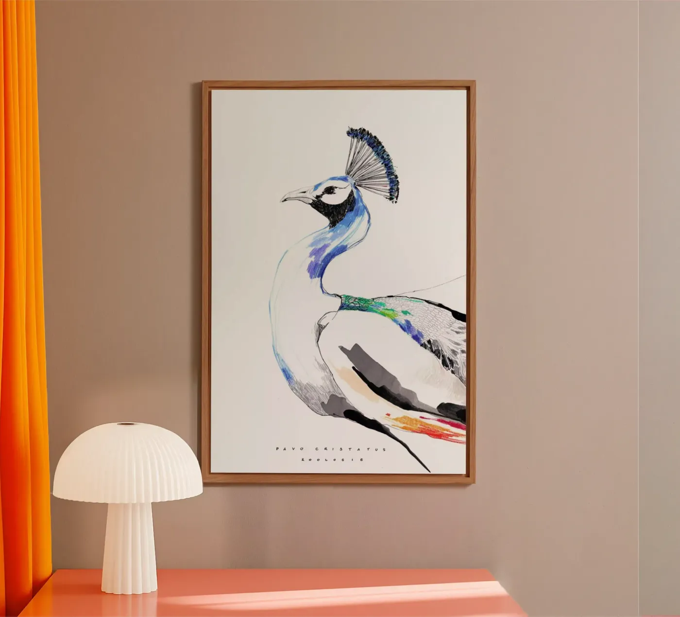 Peacock forex plate by Mala Alani