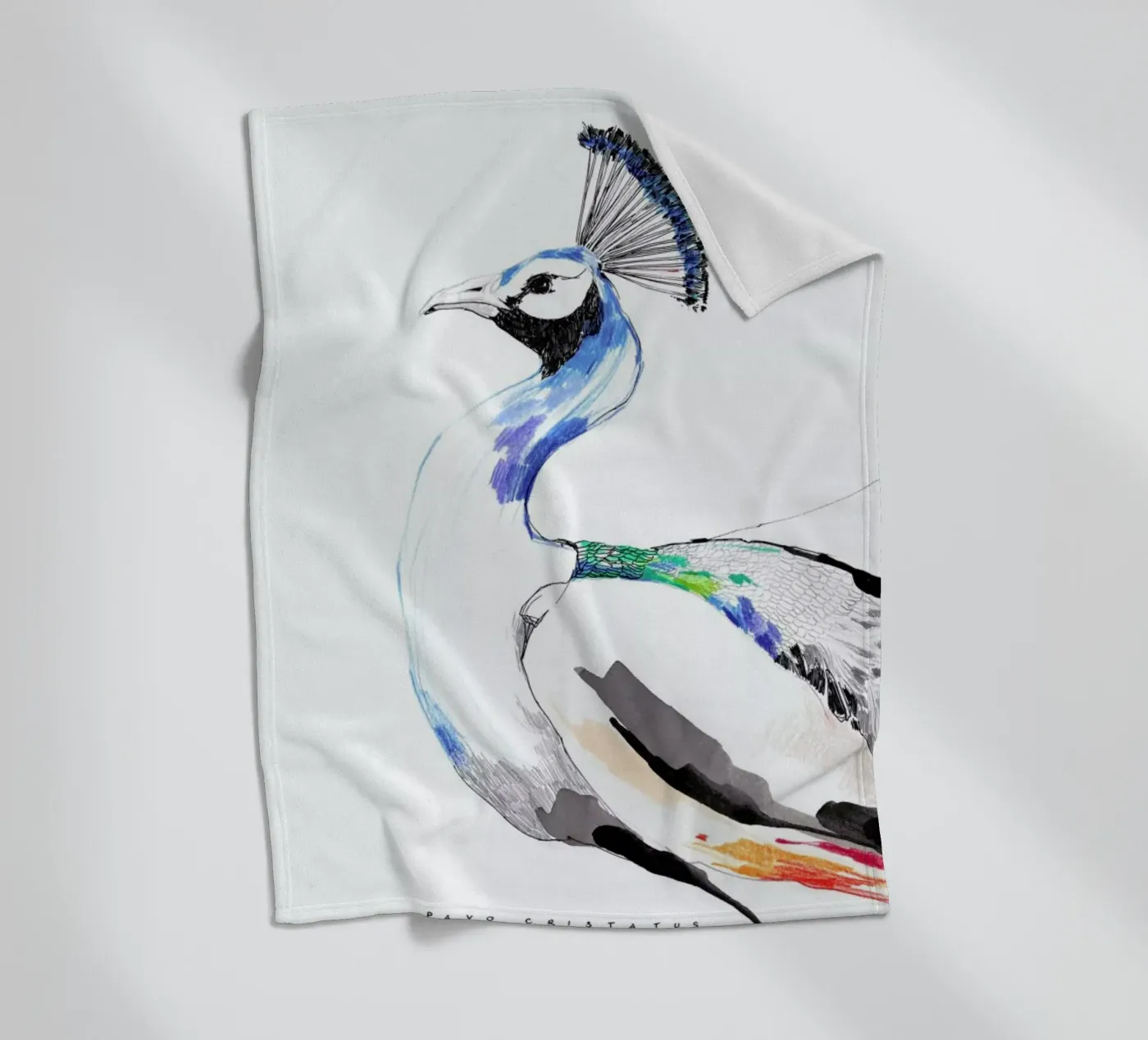 Peacock fleecedeken van Mala Alani