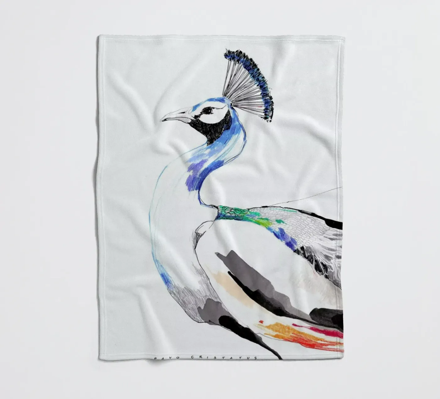 Peacock fleecedeken van Mala Alani