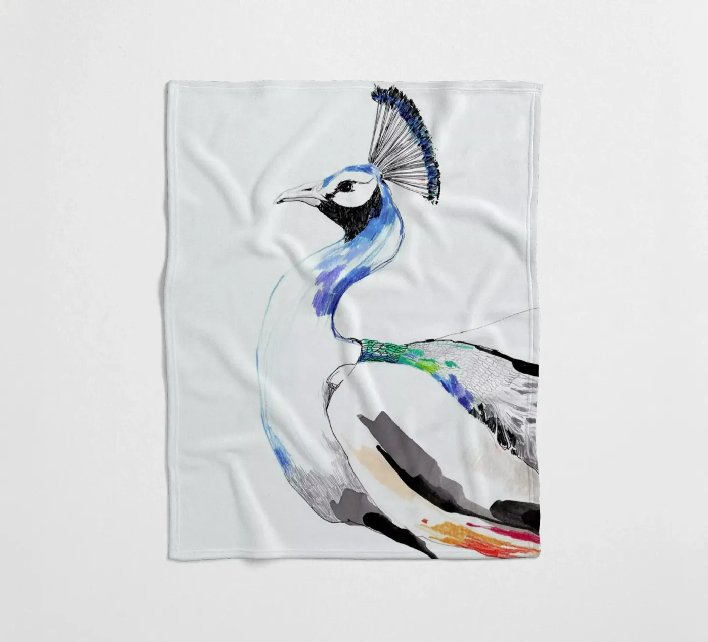 Peacock fleecedeken van Mala Alani