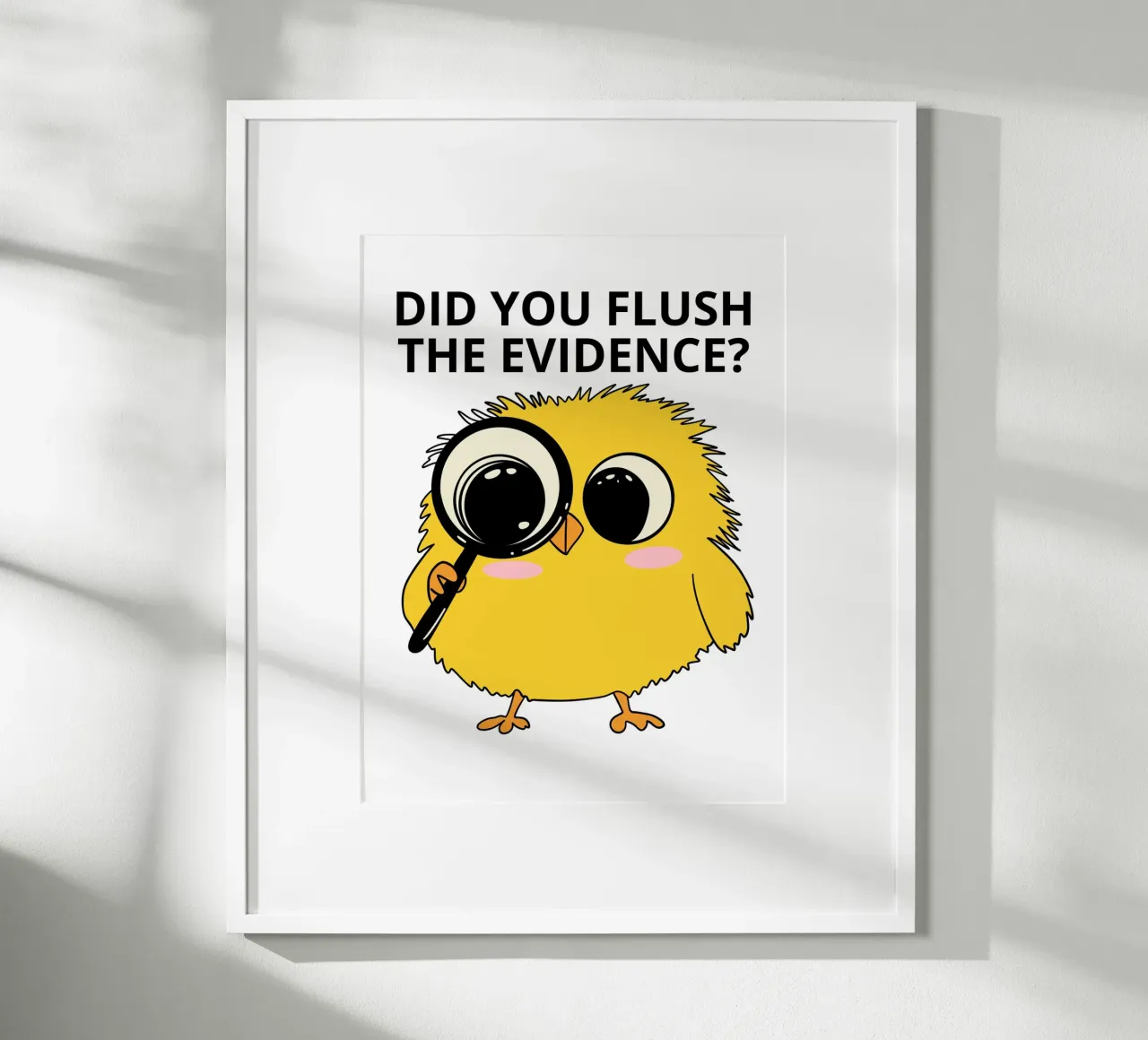Did you flush the evidence? poster da ramosashop
