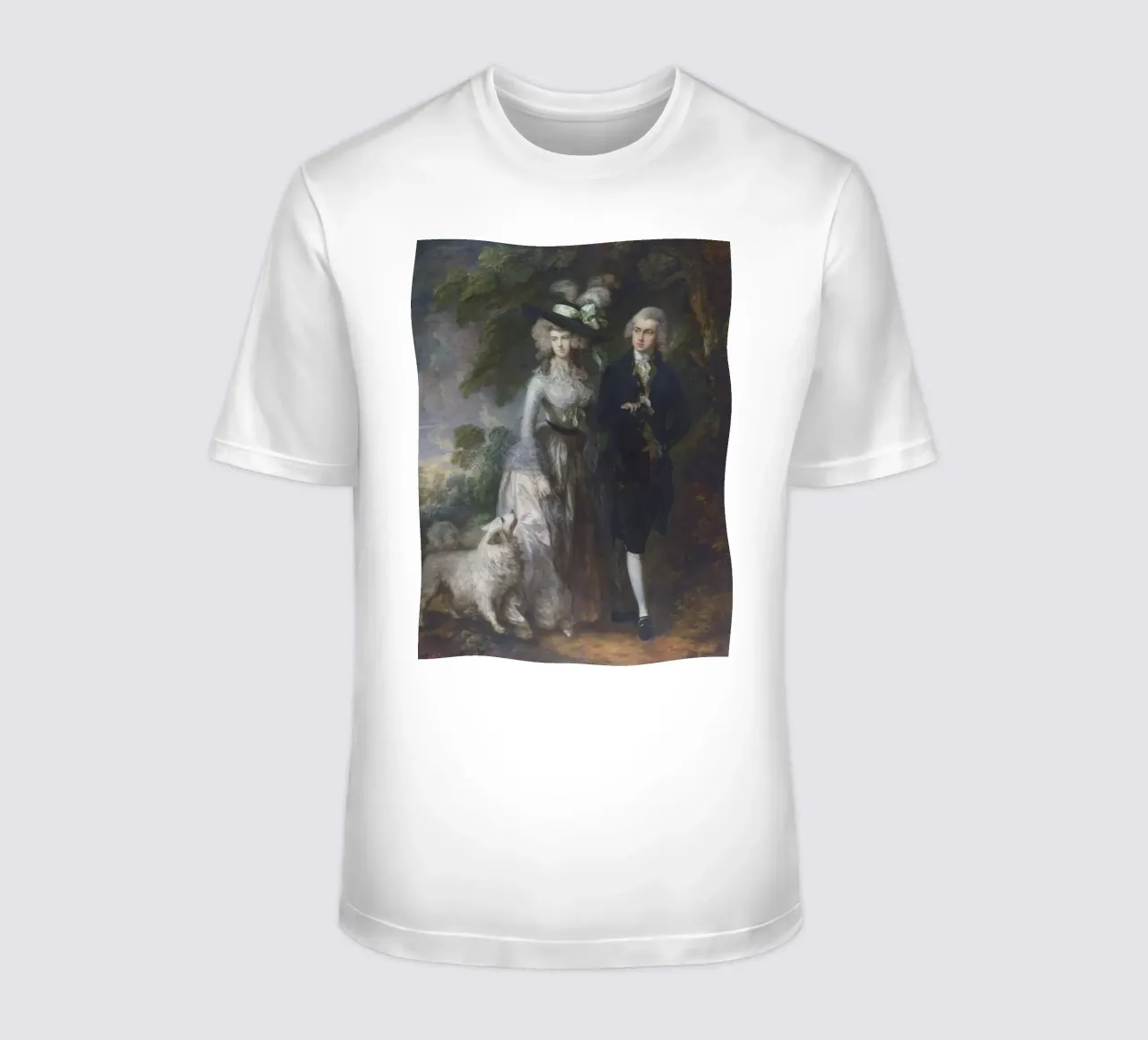 Thomas Gainsborough Signore e signora William Hallett t-shirt da Timeless Artworks