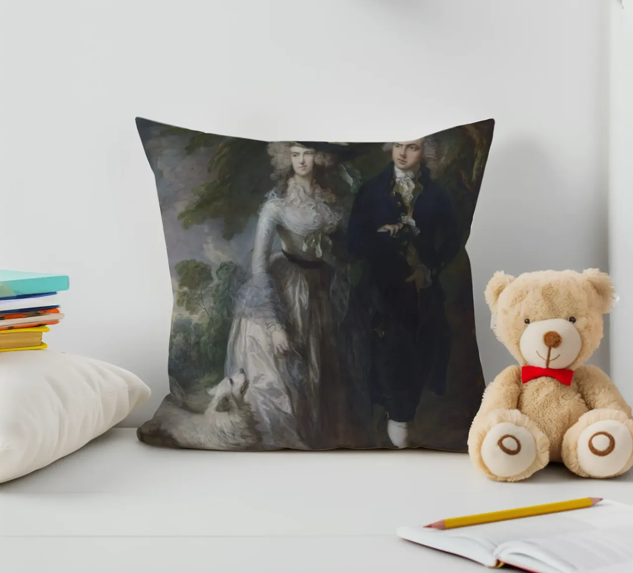 Thomas Gainsborough Signore e signora William Hallett cuscino da Timeless Artworks