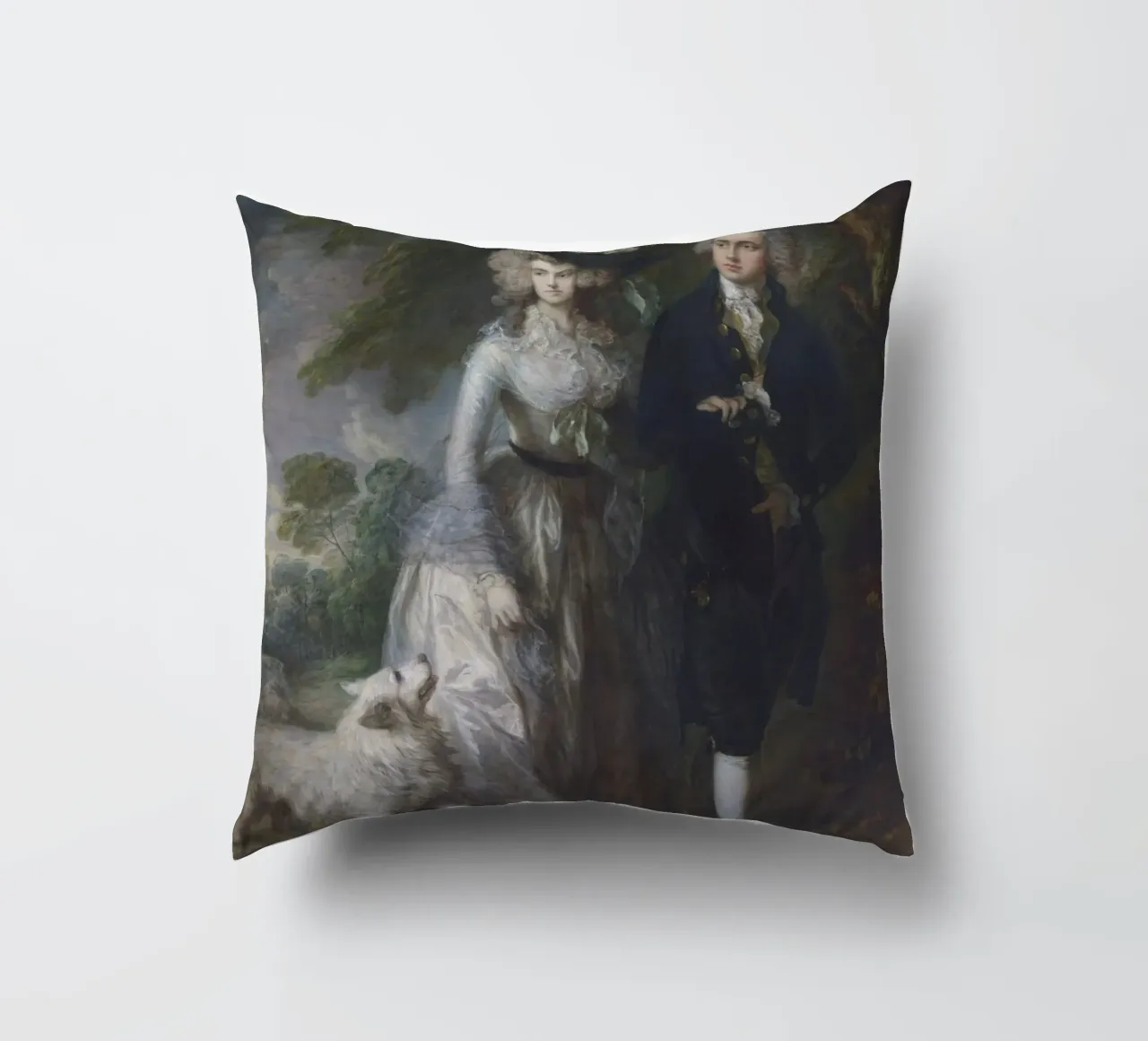 Thomas Gainsborough Signore e signora William Hallett cuscino da Timeless Artworks