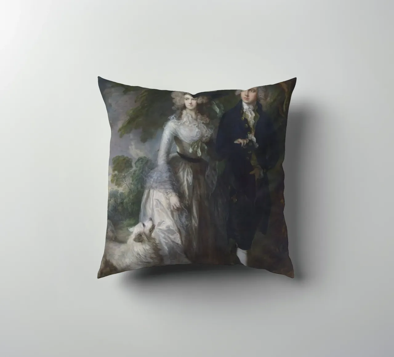 Thomas Gainsborough Signore e signora William Hallett cuscino da Timeless Artworks