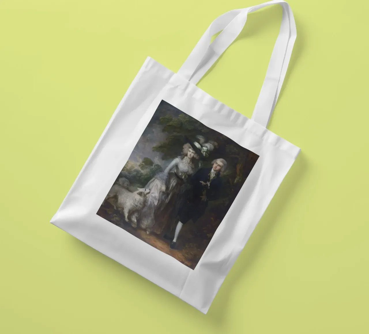 Thomas Gainsborough Signore e signora William Hallett borsa in juta da Timeless Artworks