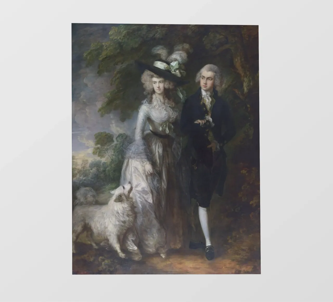 Thomas Gainsborough Signore e signora William Hallett telo in pvc da Timeless Artworks