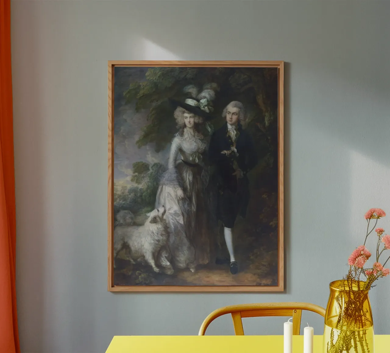 Thomas Gainsborough Signore e signora William Hallett alluminio dibond da Timeless Artworks