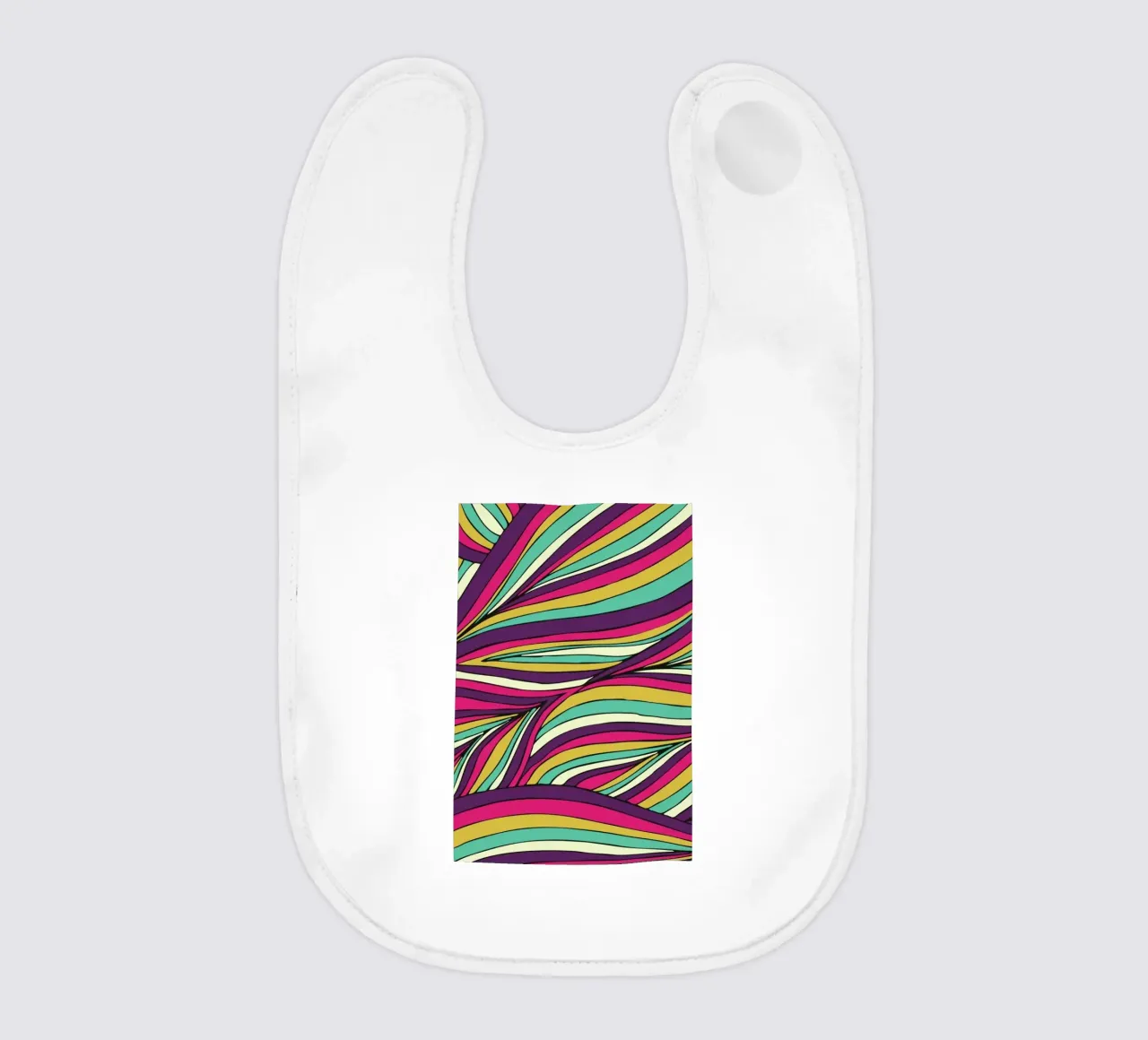 Tropical Leaves Linear Series bavaglino da Pom Graphic Design