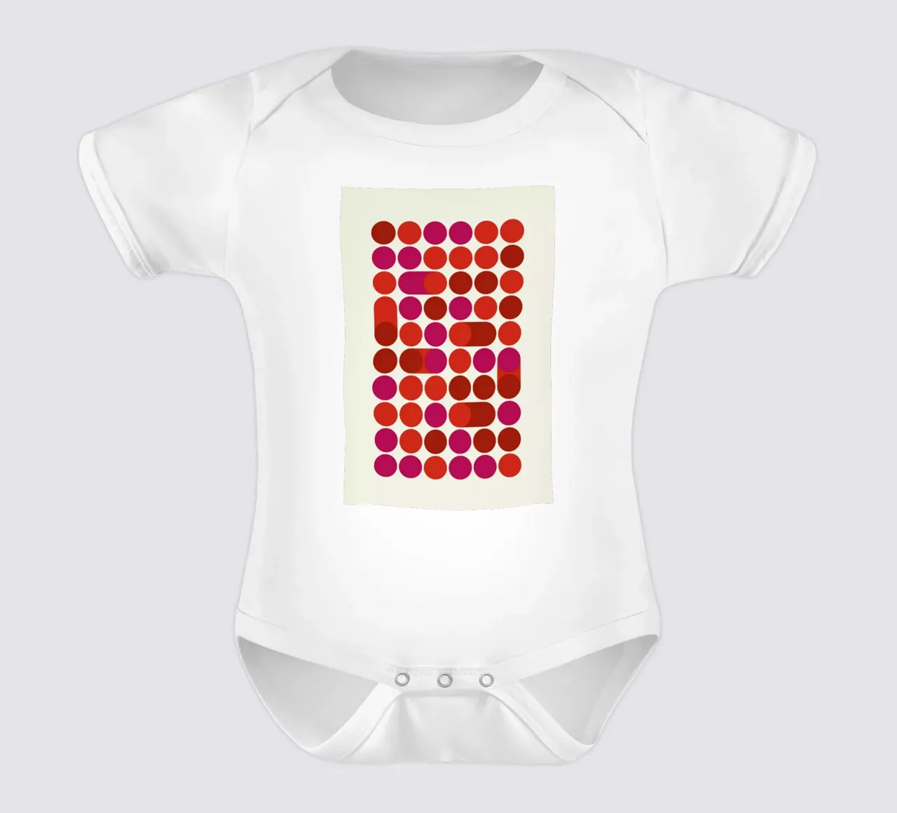 Red Bleep body neonato maniche corte da Bo Lundberg