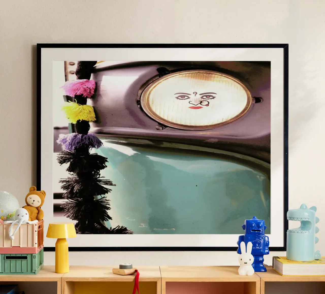 Ok Horn Please poster con telaio in plastica da Ballack Art House