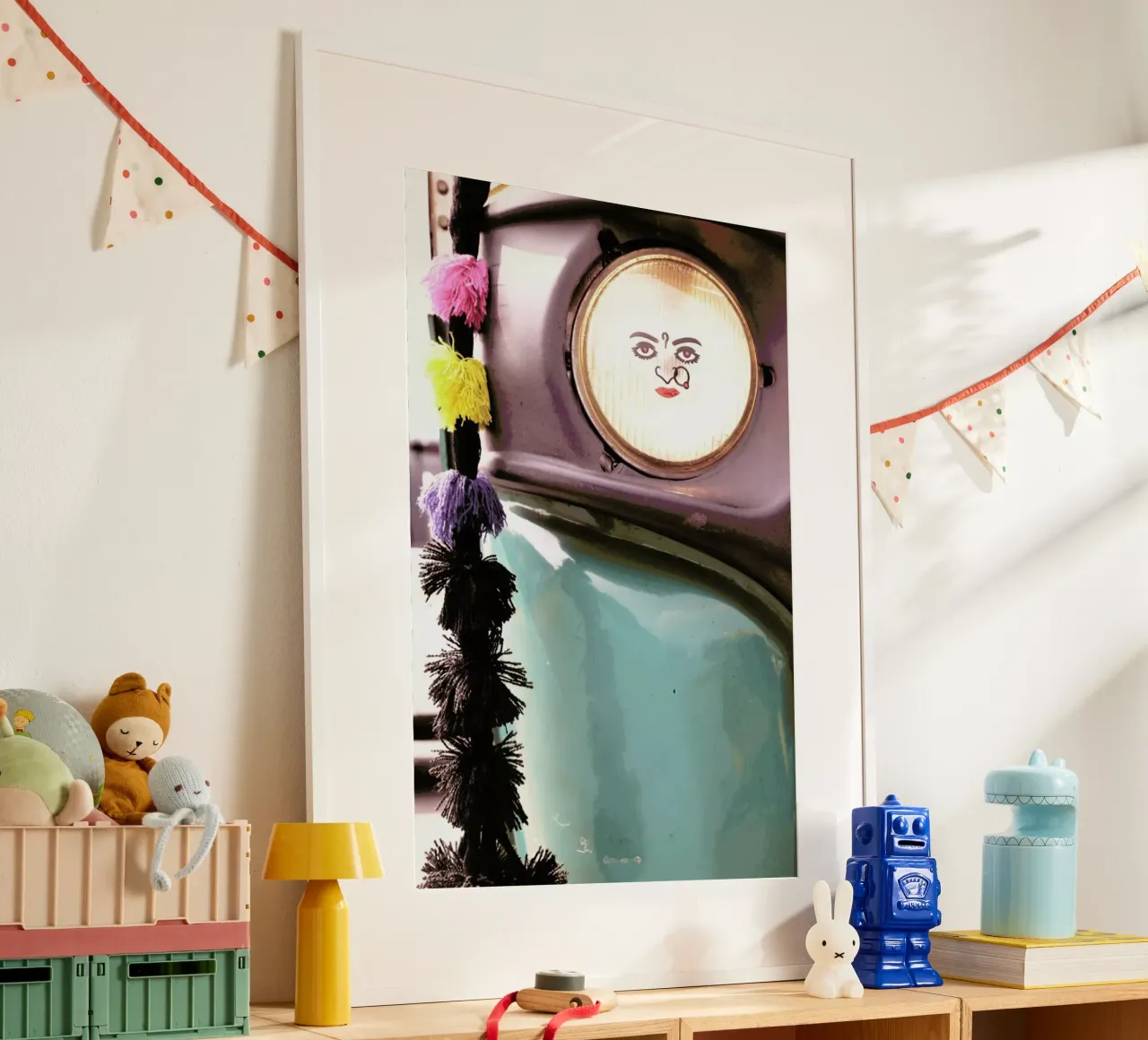 Ok Horn Please poster con telaio in plastica da Ballack Art House