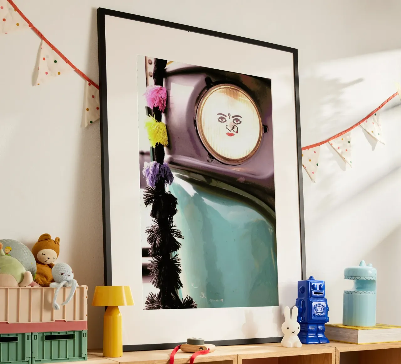 Ok Horn Please poster con telaio in plastica da Ballack Art House