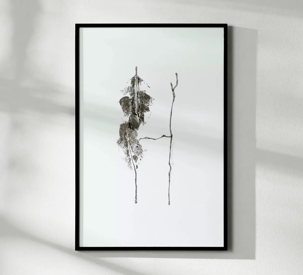 H poster con telaio in legno da Marina Guiu