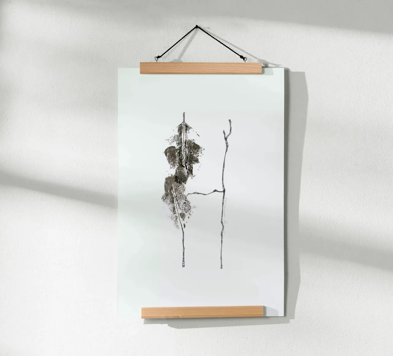 H poster con telaio in legno da Marina Guiu