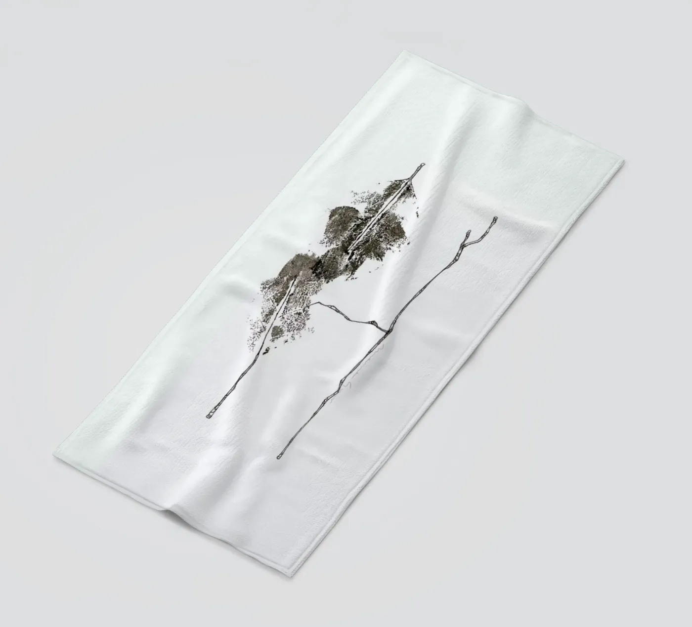 H beach towel by Marina Guiu