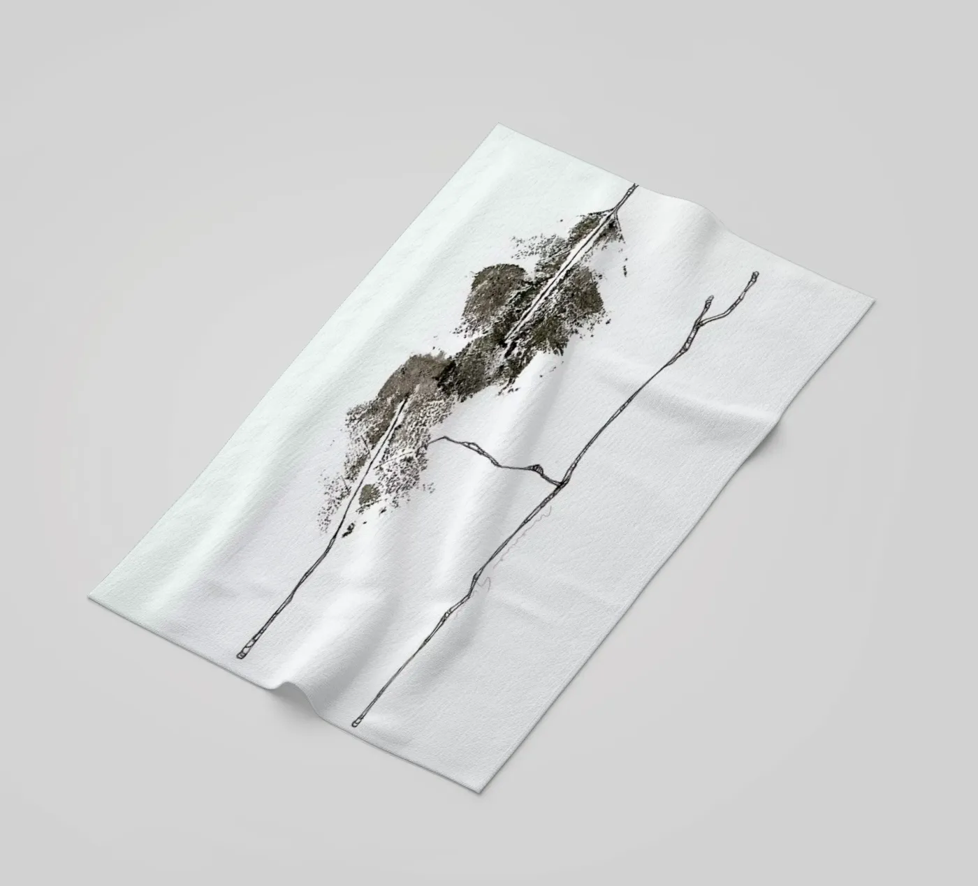 H beach towel by Marina Guiu