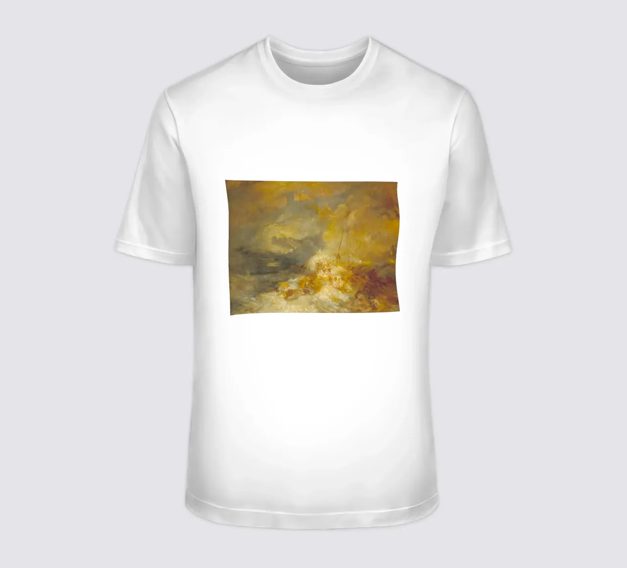 Joseph Mallord William Turner - Un disastro in mare t-shirt da Timeless Artworks