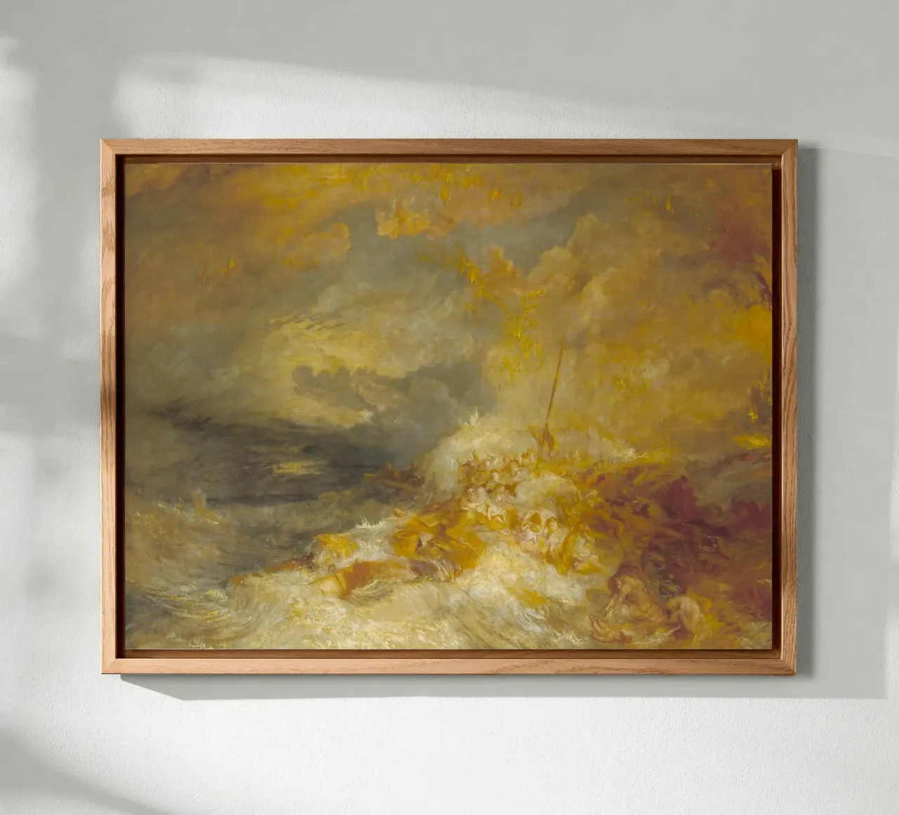 Joseph Mallord William Turner - Un disastro in mare alluminio dibond da Timeless Artworks