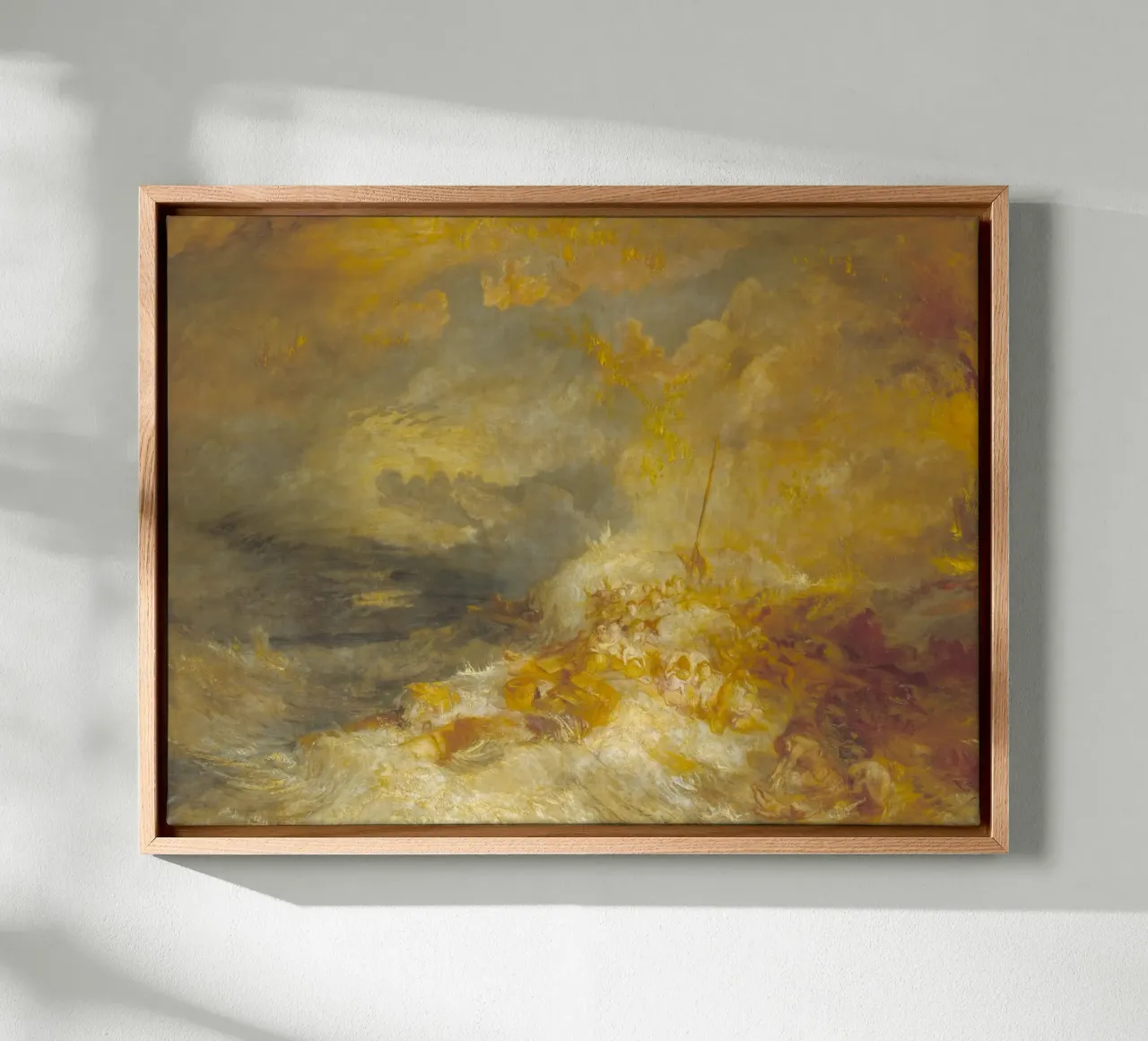 Joseph Mallord William Turner - Un disastro in mare tela da Timeless Artworks
