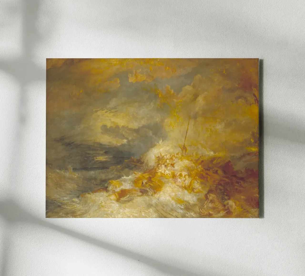 Joseph Mallord William Turner - Un disastro in mare tela da Timeless Artworks