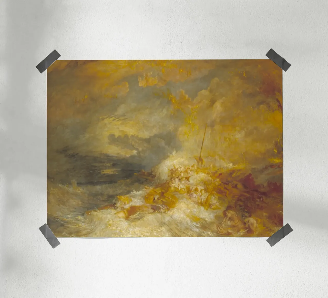 Joseph Mallord William Turner - Un disastro in mare carta hahnemühle da Timeless Artworks