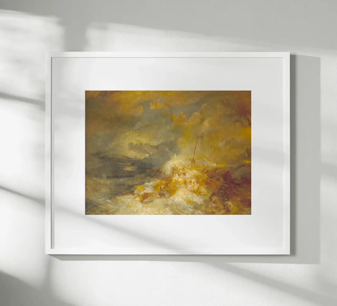 Joseph Mallord William Turner - Un disastro in mare carta hahnemühle da Timeless Artworks