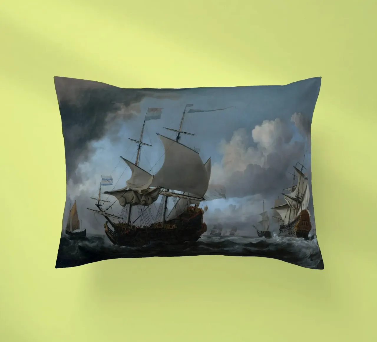 Willem van de Velde - La flotta olandese in assemblaggio cuscino da Timeless Artworks