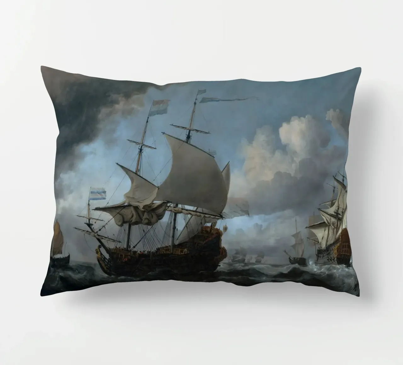 Willem van de Velde - La flotta olandese in assemblaggio cuscino da Timeless Artworks