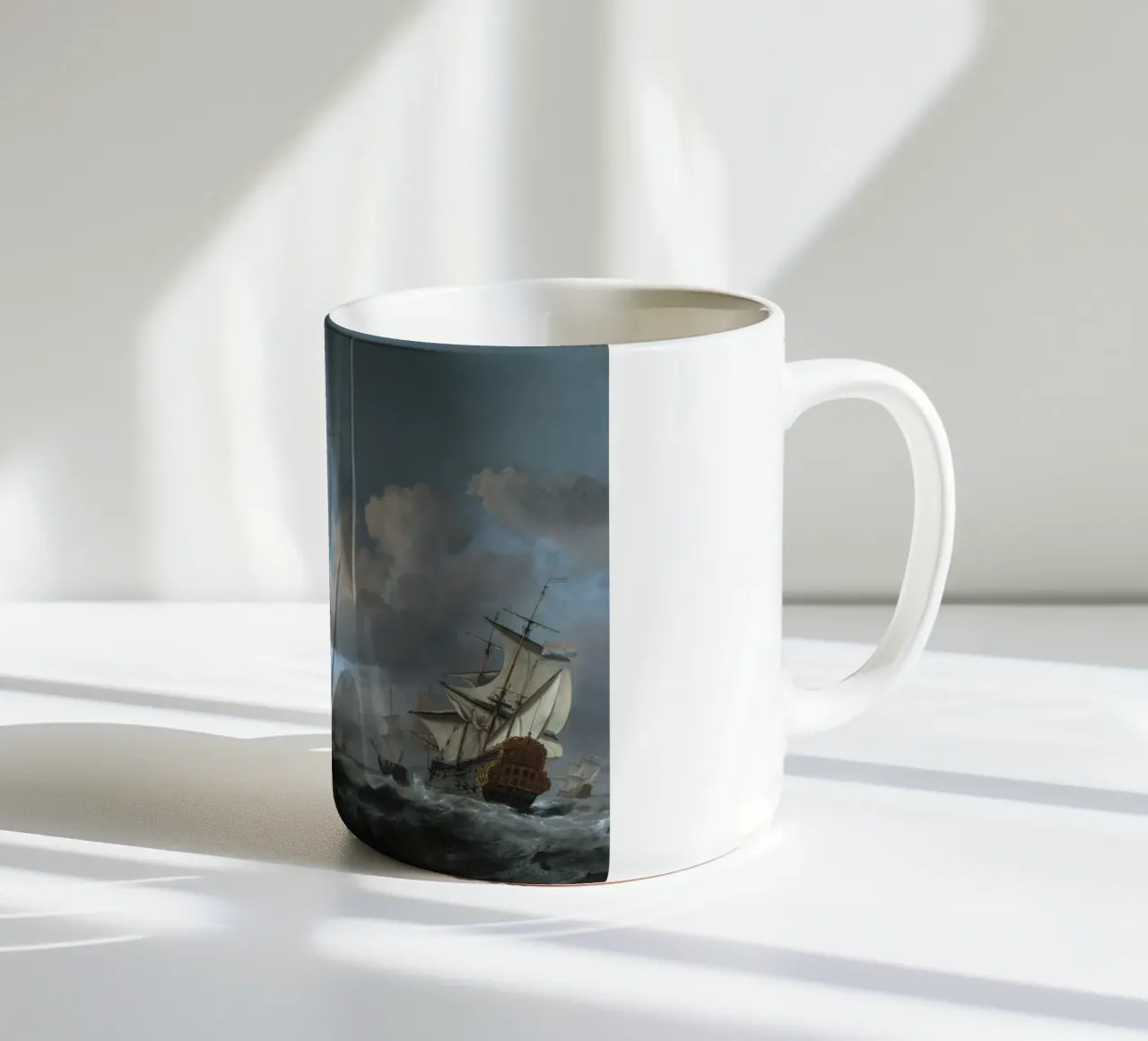 Willem van de Velde - La flotta olandese in assemblaggio tazza in ceramica da Timeless Artworks