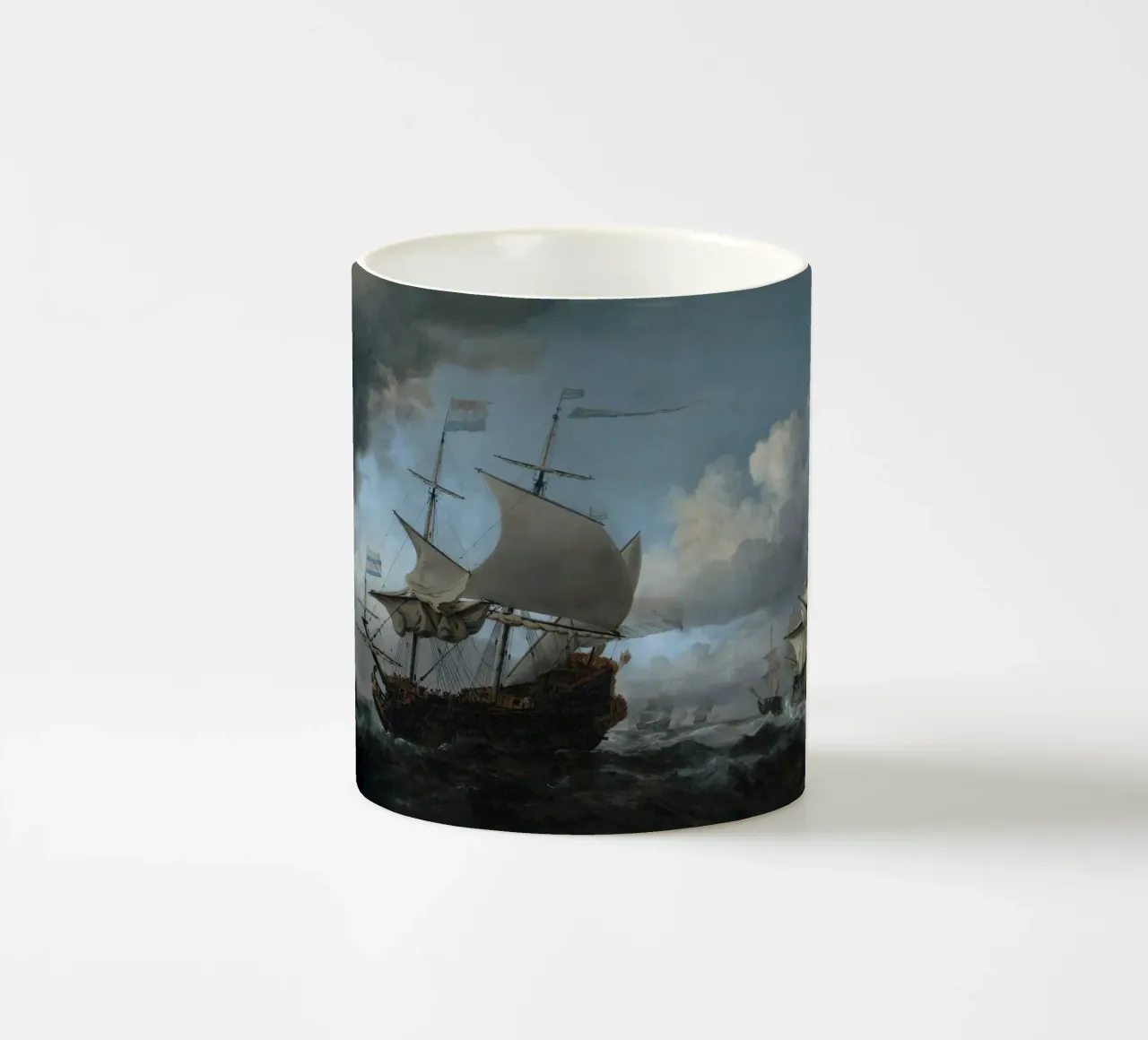 Willem van de Velde - La flotta olandese in assemblaggio tazza in ceramica da Timeless Artworks