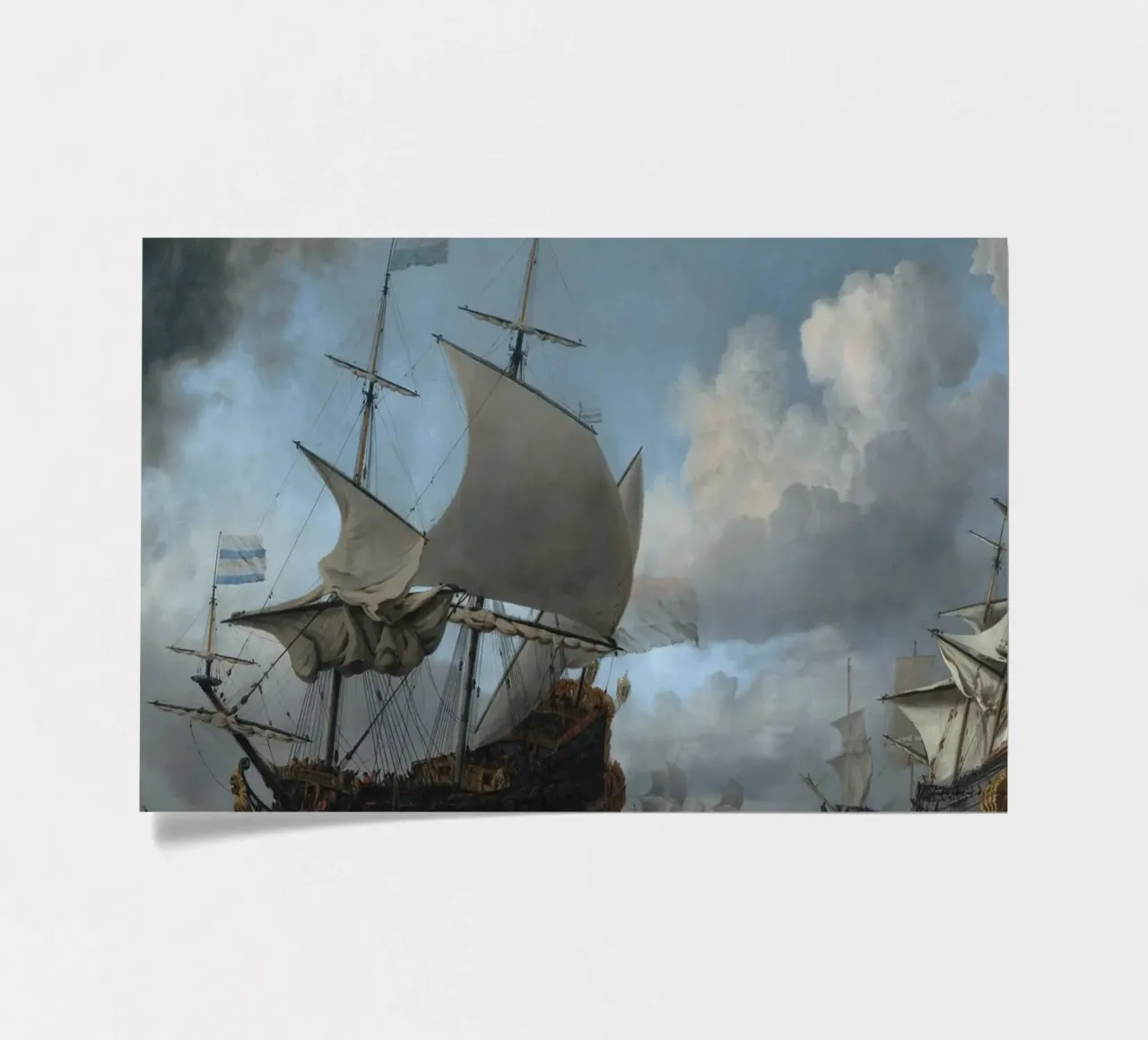 Willem van de Velde - La flotta olandese in assemblaggio foglio adesivo da Timeless Artworks