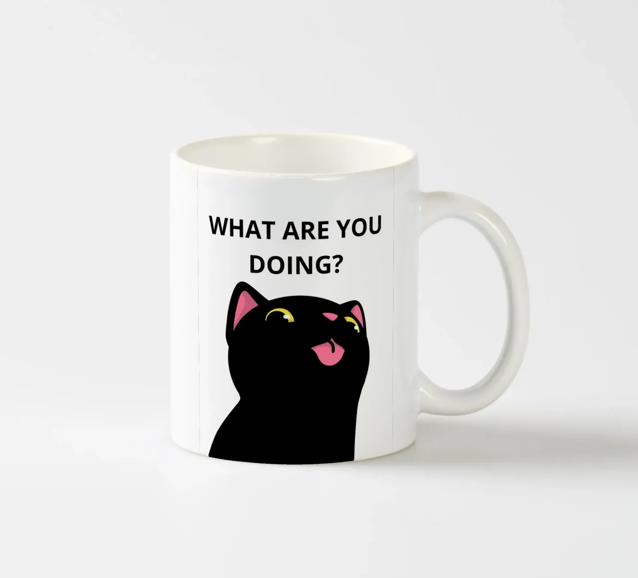 WHAT ARE YOU DOING? tazza in ceramica da LisaArtes
