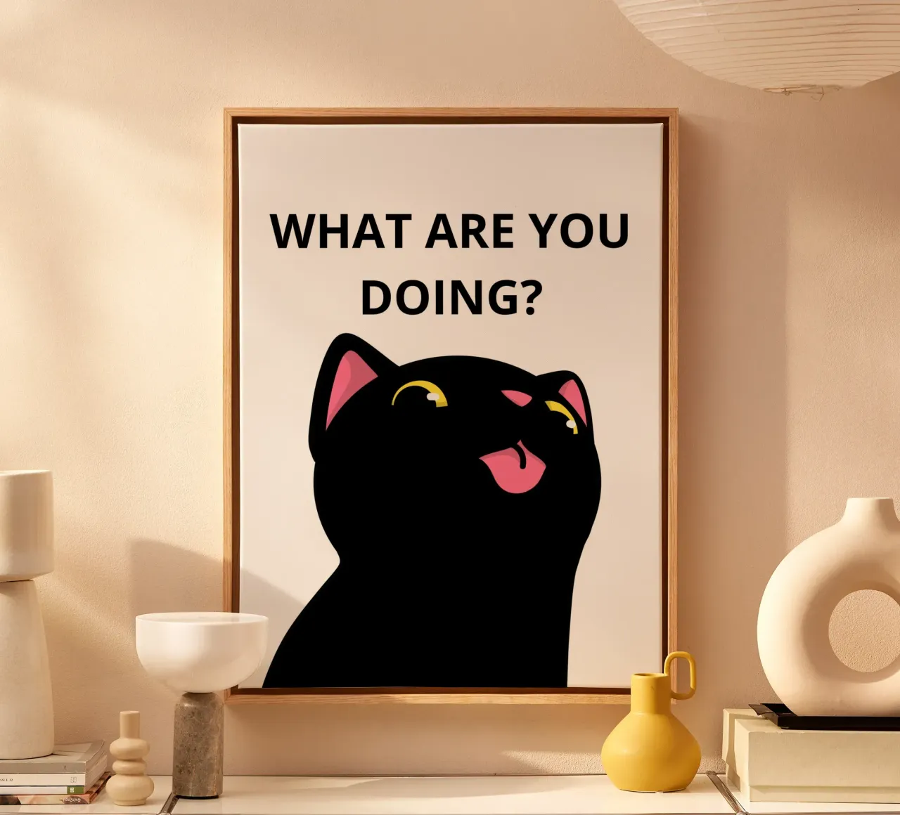 WHAT ARE YOU DOING? tela da LisaArtes