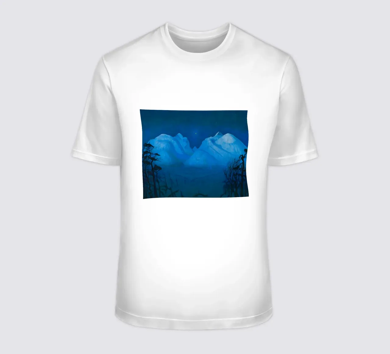 Harald Sohlberg - Notte d'inverno in montagna, (1914) t-shirt da Timeless Artworks