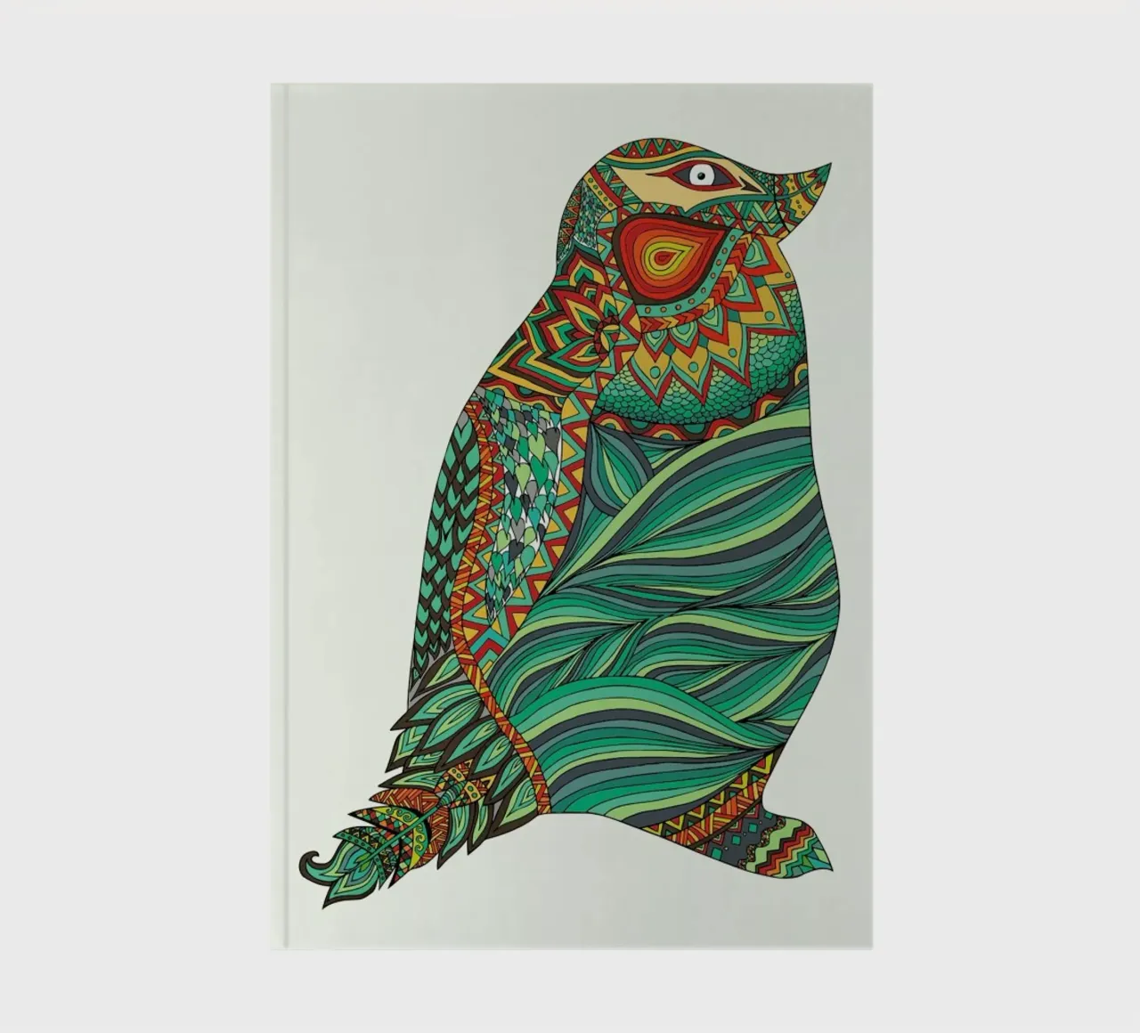 Ethnic Penguin notebook by Pom Graphic Design