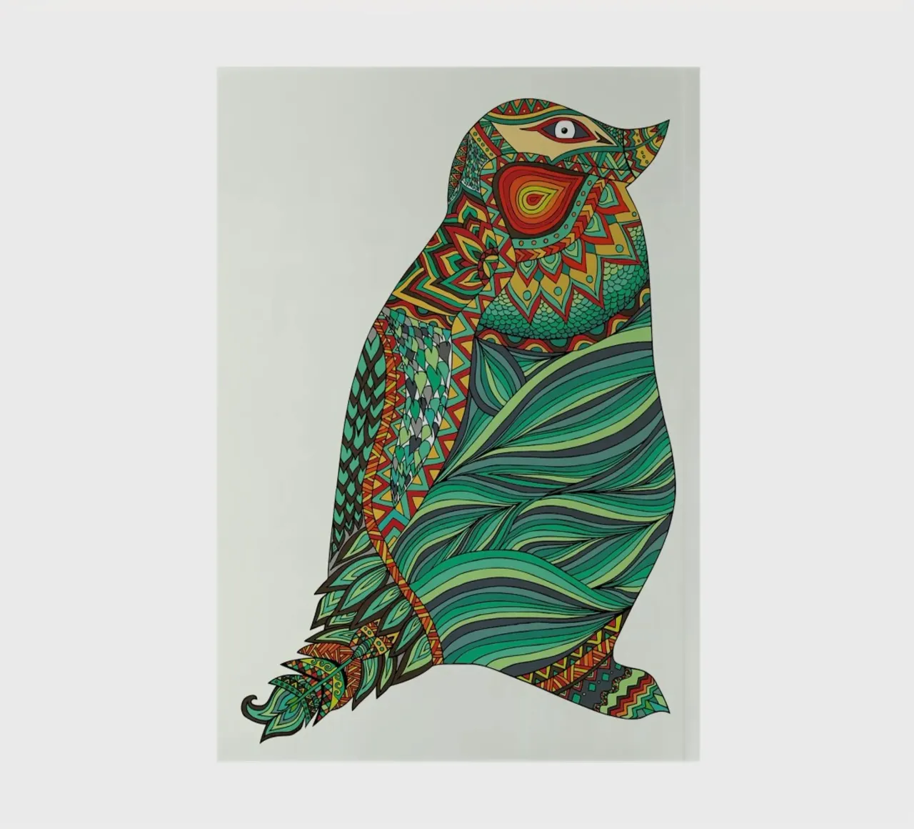Ethnic Penguin notebook by Pom Graphic Design