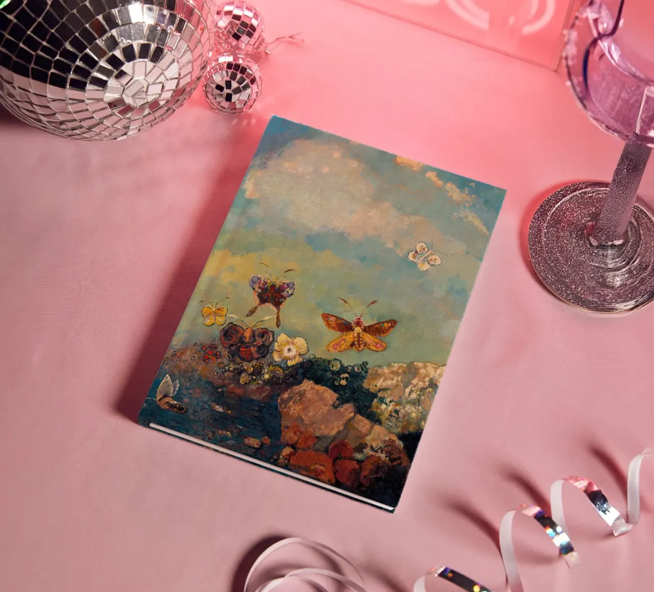 Odilon Redon - Butterflies notebook by Timeless Artworks