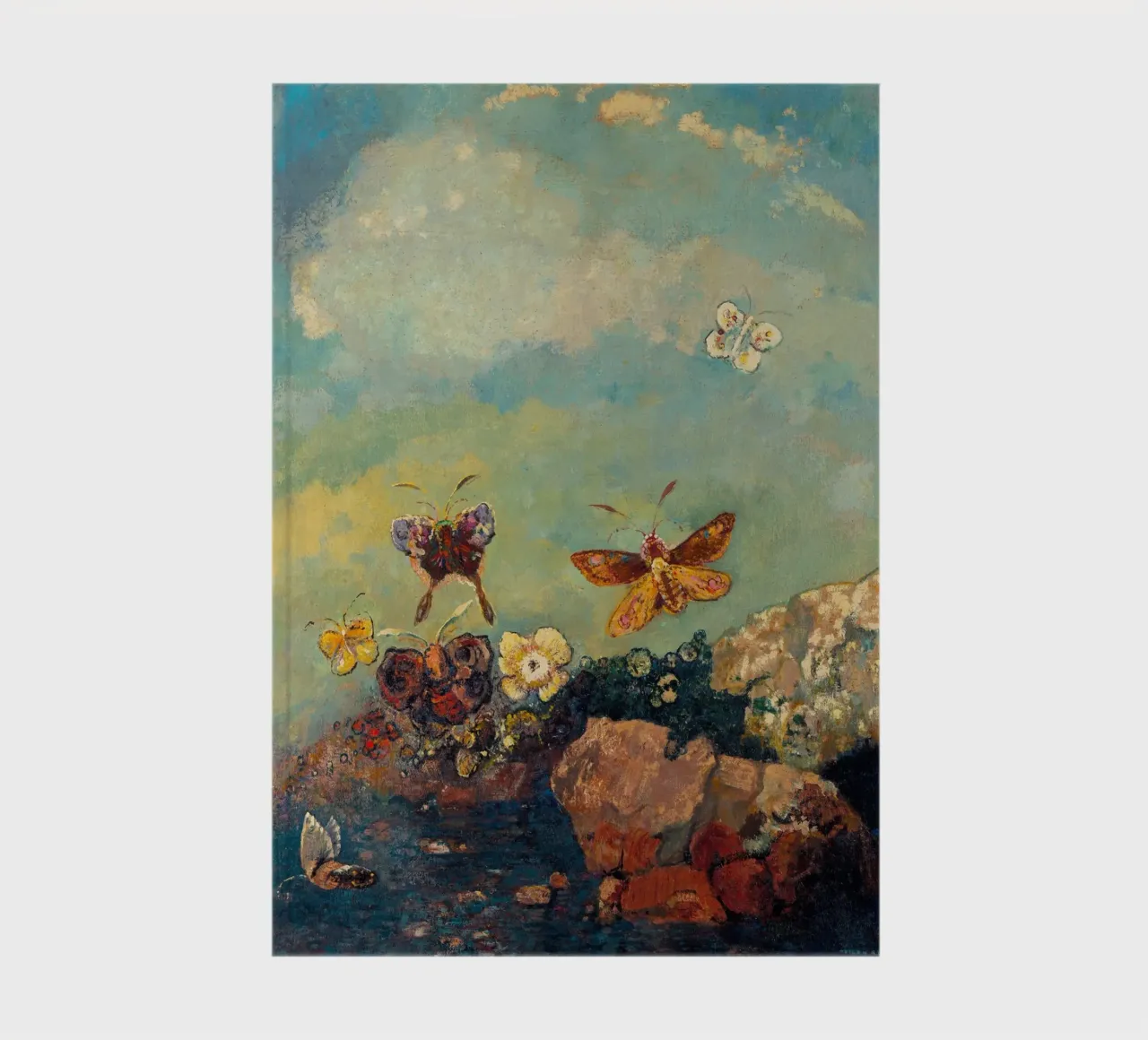 Odilon Redon - Butterflies notebook by Timeless Artworks