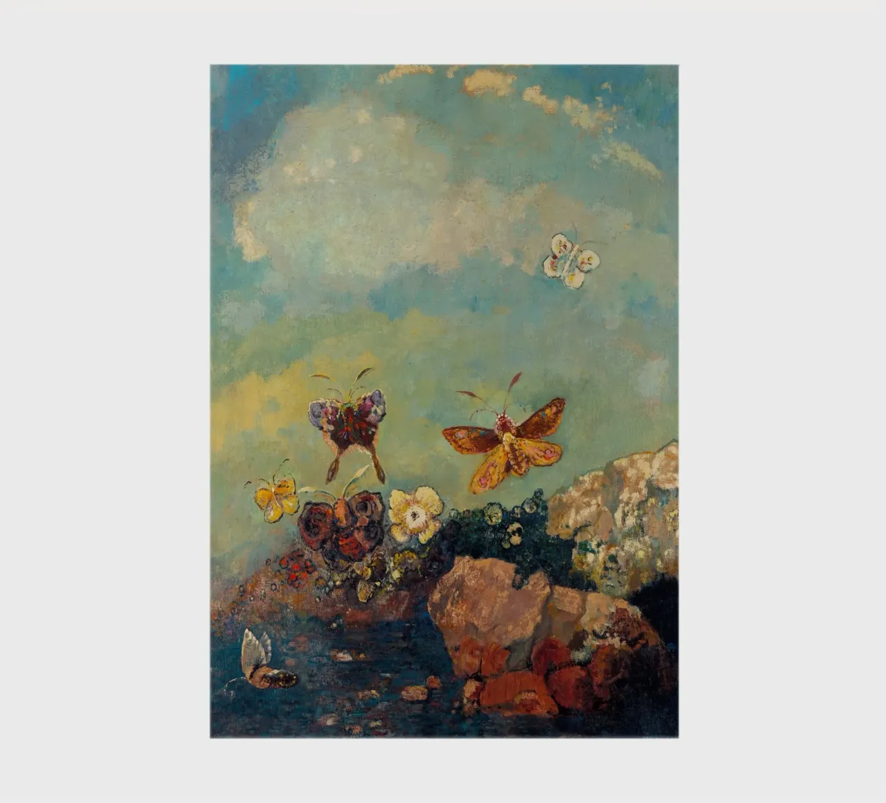 Odilon Redon - Butterflies notebook by Timeless Artworks
