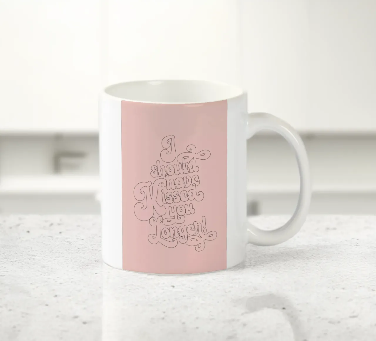 I Should Have Kissed You Longer tazza in ceramica da Honeymoon Hotel